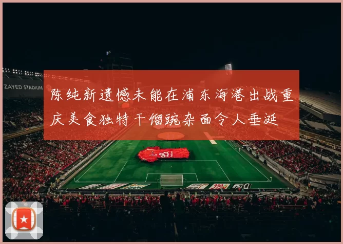 陈纯新遗憾未能在浦东海港出战重庆美食独特干馏豌杂面令人垂涎